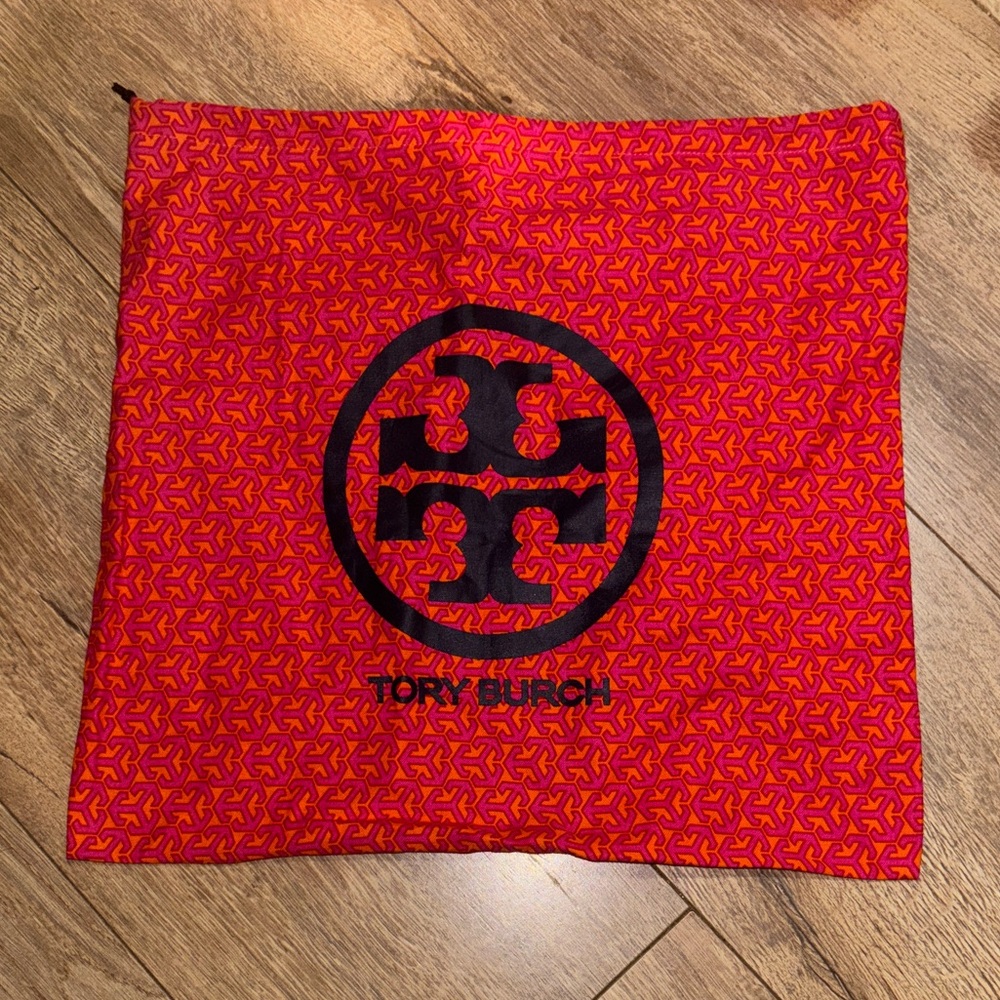 Tory Burch Red and Black Patterned Dust Bag